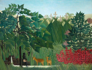 Reprodukcja The Waterfall, Henri Rousseau