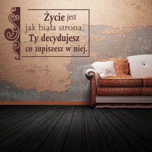 Naklejka sentencja 1254
