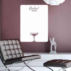 Tablica suchościeralna cocktail menu 252