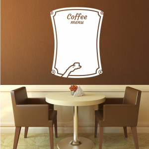 Tablica suchościeralna coffee menu 253