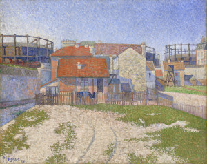 Reprodukcja Gasometers at Clichy, Paul Signac
