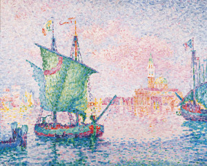 Reprodukcja obrazu Venice, The Pink Cloud - Paul Signac