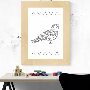 Plakat ptaszek 095