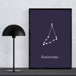 Plakat Znak zodiaku koziorożec 111