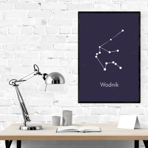 Plakat Znak zodiaku wodnik 112
