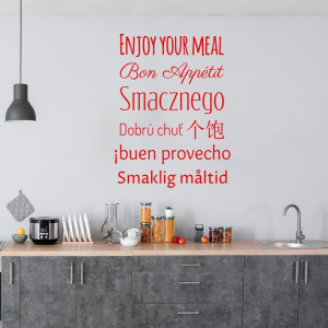 Naklejka na ścianę Smacznego 2517