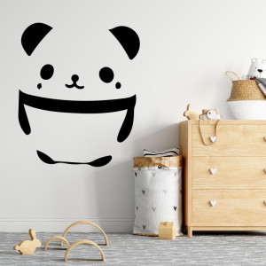Naklejka na ścianę dla dzieci panda 2520