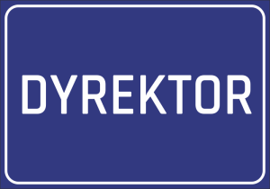 Naklejka BHP Dyrektor