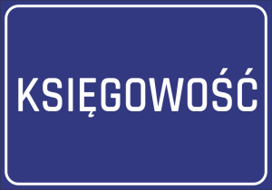 Naklejka informacyjna Księgowość