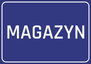 Naklejka BHP magazyn