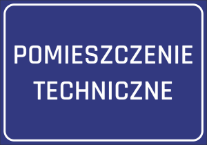 Naklejka Pomieszczenie techniczne