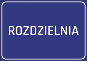 Naklejka BHP rozdzielnia