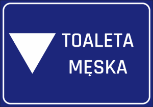Naklejka Toaleta męska 067