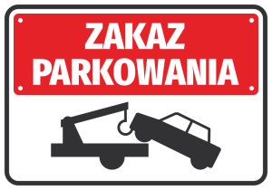 Naklejka Zakaz parkowania N038