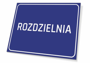 Tabliczka rozdzielnia BHP