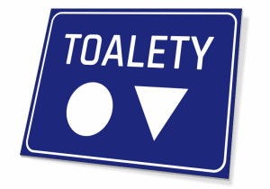 Tabliczka Toalety T068