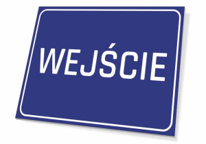Tabliczka wejście T054