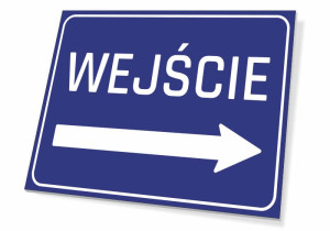 Tabliczka wejście T057