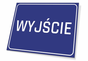 Tabliczka wyjście T055