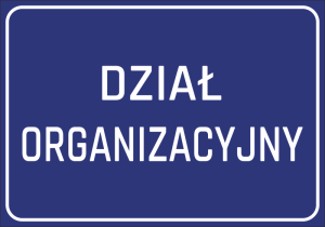 Naklejka Dział organizacyjny