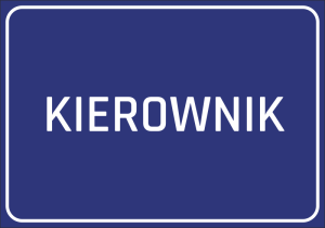 Naklejka BHP Kierownik