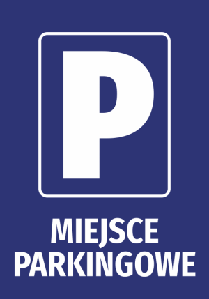 Naklejka BHP Miejsce parkingowe