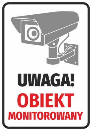 Naklejka Obiekt monitorowany