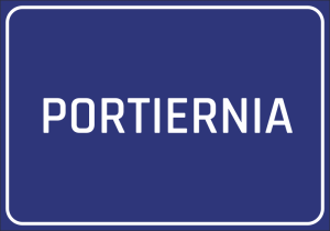 Naklejka BHP Portiernia