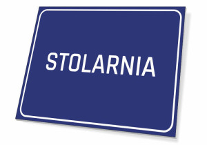 Tabliczka Stolarnia