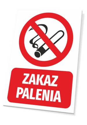 Zakaz palenia - Tabliczka na ścianę