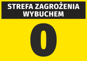 Naklejka Strefa zagrożenia wybuchem N258