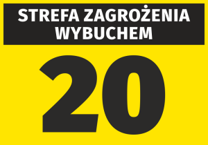 Naklejka Strefa zagrożenia wybuchem N261