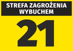 Naklejka Strefa zagrożenia wybuchem N262