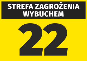 Naklejka Strefa zagrożenia wybuchem N263