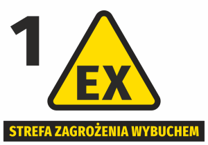 Naklejka BHP Strefa zagrożenia wybuchem N266