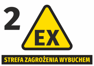 Naklejka BHP Strefa zagrożenia wybuchem N267