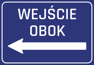 Naklejka Wejście obok N252