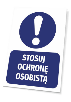 Tabliczka Stosuj ochronę osobistą