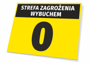 Tabliczka Strefa zagrożenia wybuchem T258