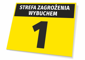 Tabliczka Strefa zagrożenia wybuchem T259
