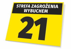 Tabliczka Strefa zagrożenia wybuchem T262