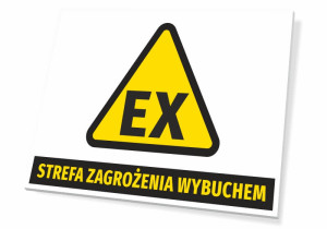 Tabliczka Strefa zagrożenia wybuchem T265