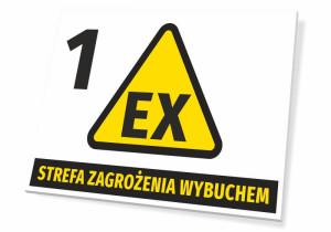 Tabliczka Strefa zagrożenia wybuchem T266