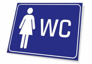 Tabliczka WC Damski