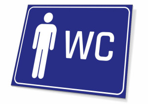 Tabliczka WC męskie
