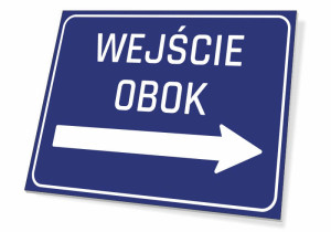 Tabliczka Wejście obok T253