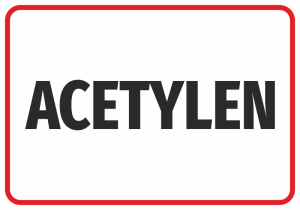 Naklejka BHP Acetylen
