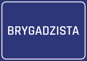 Naklejka BHP Brygadzista