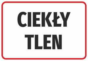 Naklejka BHP Ciekły tlen