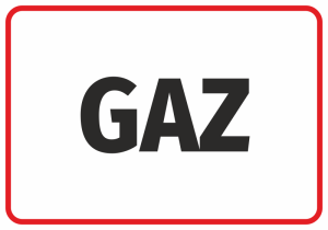 Naklejka BHP Gaz